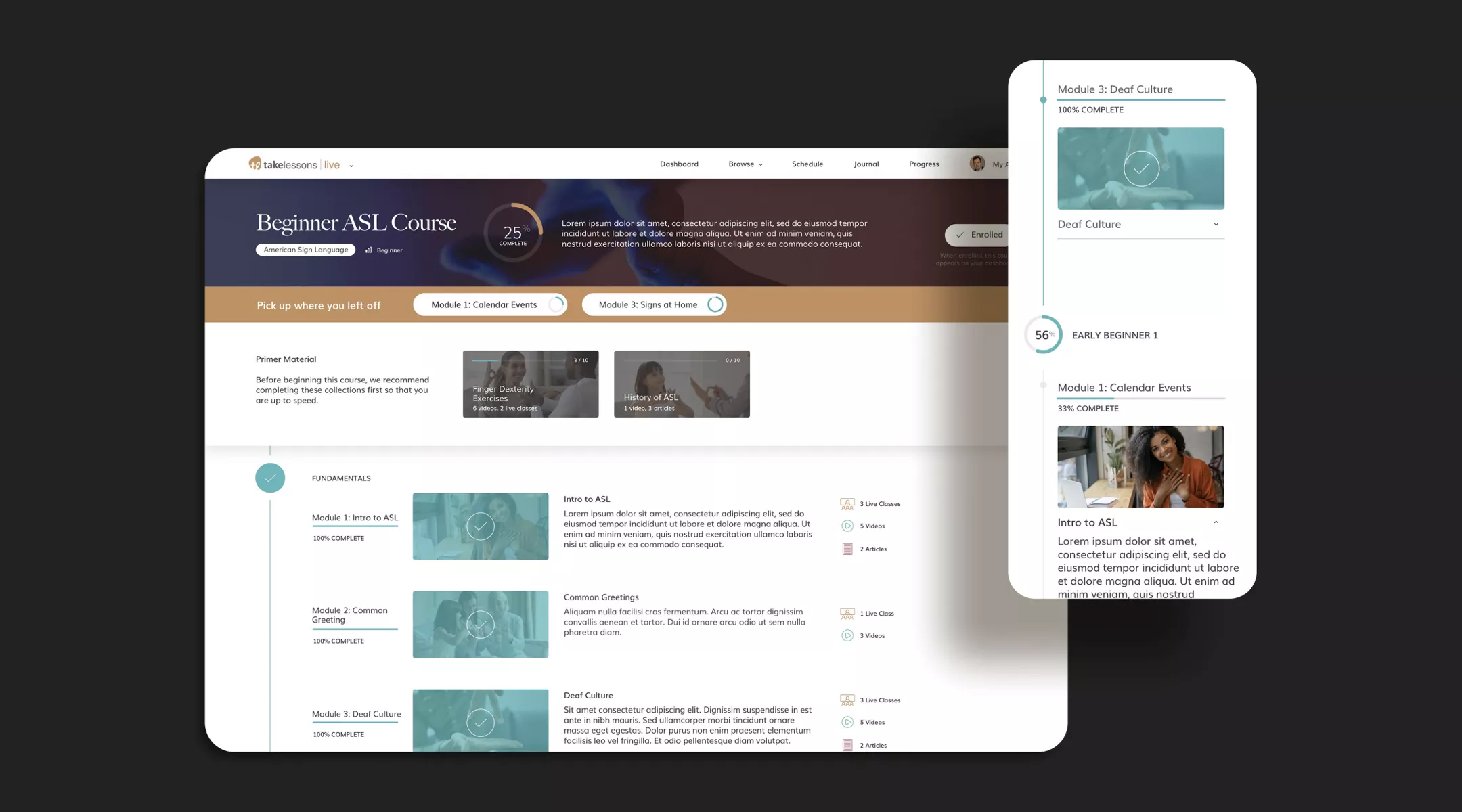 TakeLessons Screen Shot